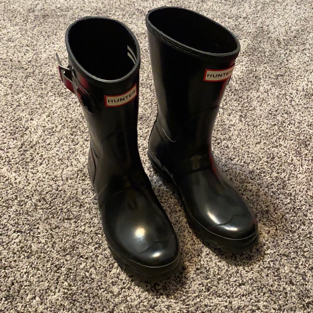 Hunter Boots Black Mid-Calf Women’s 7